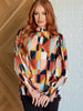 Call It What It Is Mod Print Blouse