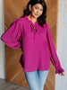 Candid Moment Ruffle Neckline Blouse