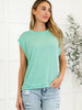 Casually Iconic Waffle Knit Top in Mint