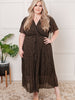 Cause a Scene Surplice Neck Dress
