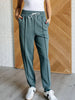 Center Seam Scuba Joggers in Ash Jade