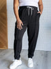 Center Seam Scuba Joggers in Black