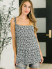 Certified Cutie Shoulder Tie Blouse in Black