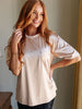 Champagne Problems Satin Top