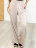 Chase the Pace Wide Leg Bottom in Taupe