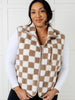 Check it Out Checkered Fleece Vest