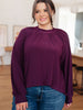 Closing Time Mock Neck Blouse