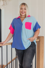 Color Me Cool Color Block Top