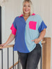 Color Me Cool Color Block Top