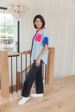 Color Me Cool Color Block Top