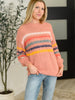 Color Me Cute Fuzzy Knit Pullover