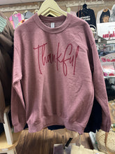 thankful Script Graphic Sweatshirt