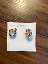 Gold & Diamond Hoop Earrings