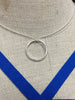 Diamond Circle Short Necklace