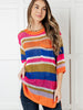 Deep Thoughts Striped Loose Knit Top
