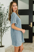 Dressed & Obsessed Chambray T-Shirt Dress in Indigo
