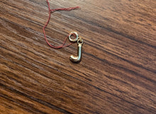 Gold Puff Letter Charm