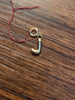 Gold Puff Letter Charm