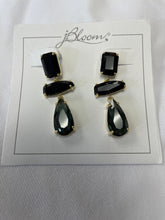 Galina Gold & Black Statement Earrings