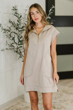 Easy Hustle High Neck Dress in Ash Mocha