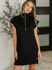Easy Hustle High Neck Dress in Black