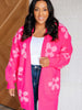 Enough Anyways Floral Cardigan in Pink