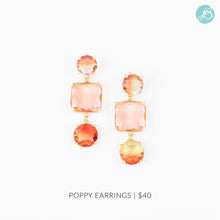 Poppy Glass Bead Statement Earrings