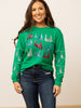 Fa La La Sequins Green Sweater