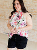 Feeling Lovely Floral Halter Blouse
