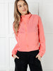 Fit Happens Nylon Tennis Jacket in Coral Rose