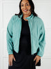 Fit Happens Nylon Tennis Jacket in Tidal Wave