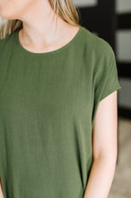 Flatter Me Later Relaxed Dress in Moss