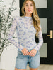Flirty by Nature Mesh Layering Top in Light Blue
