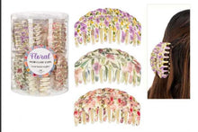 Curved Floral Hair Claw Clips