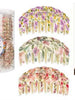 Curved Floral Hair Claw Clips