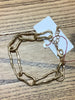 Gold Oval Chain Bracelet