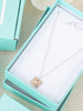 Cafe Mocha Simple Square Bead Necklace