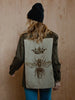 Olive Jacket with Queen Bee Patch
