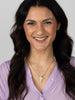Bubble Gold Cross Necklace