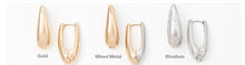 Minimalist Teardrop Hoop Post Earrings