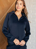 Hamptons Travel Half Zip Pullover in Navy