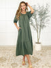 Hazel Dress in Dusty Pine