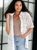 Head in the Clouds Lace Button Down