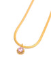 Here to Shine Gold Plated Necklace in Pink