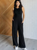 Hilary Wide Leg Jumpsuit in Black