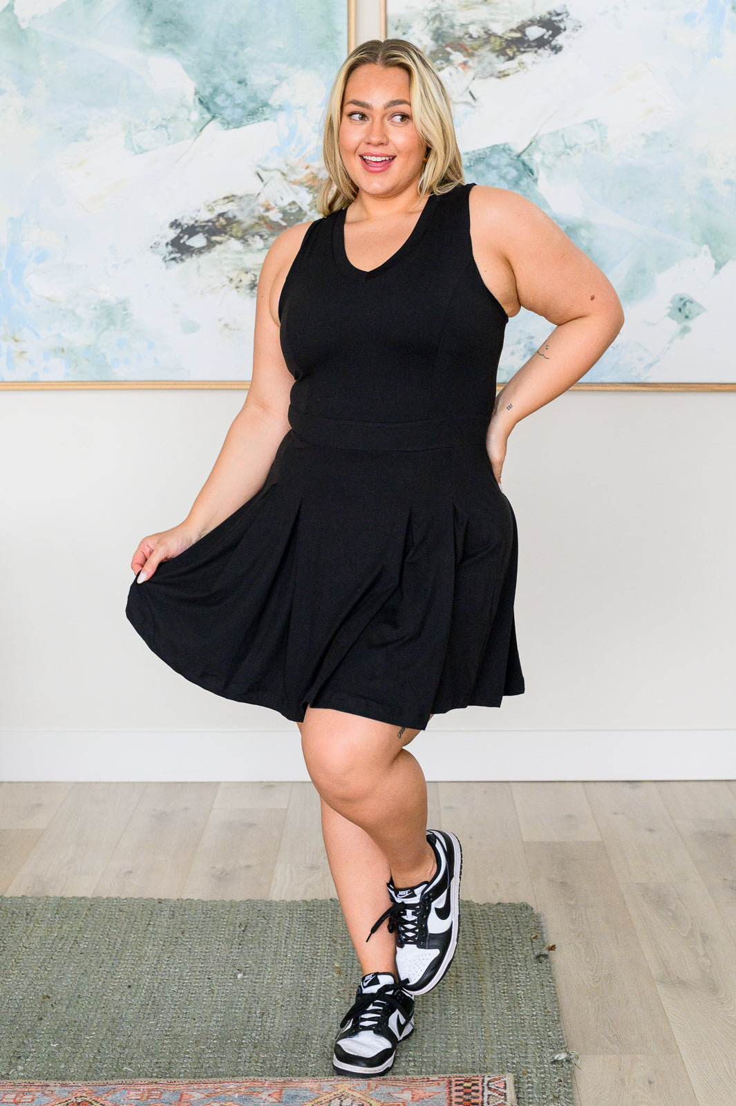 Hop, Skip and a Jump Dress and Shorts Set in Black Hop, Skip and a Jump Dress and Shorts Set in Black