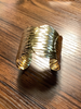 Frankie Gold Stainless Cuff Bracelet