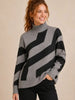 Black & Grey Zig Zag Sweater