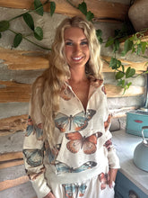 Butterfly Crop Hoodies