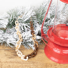 Cafe Acrylic Rectangle Necklace